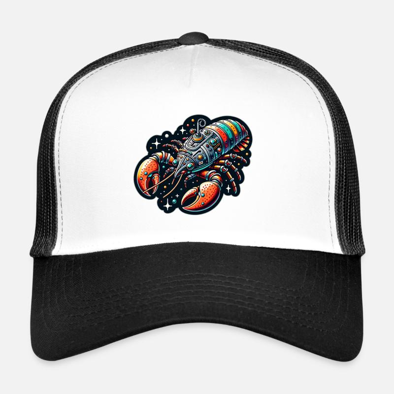 Fancy spaceship in lobster shape Trucker Cap