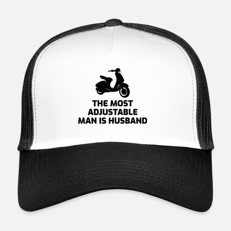 Roller Fahrer Roller Motorrad Ehemann Ehefrau Trucker Cap