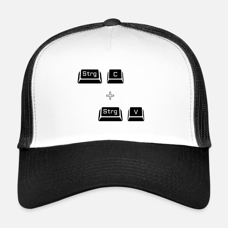 Ctrl c Ctrl v Clavier Ordinateur Copier Cadeau Casquette trucker 