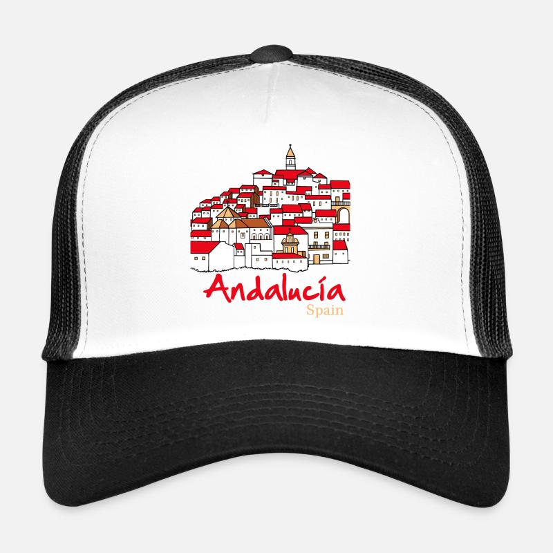 Andalucia 2 - Trucker Cap - Weiß/Schwarz