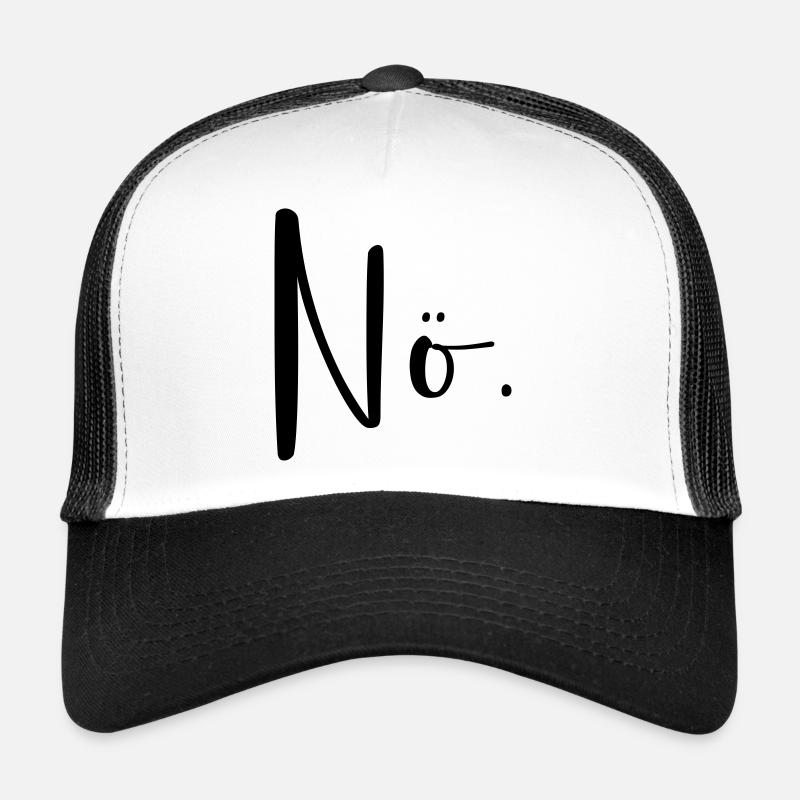 Nö - Nein I Frage Antwort modern Dialekt Trucker Cap