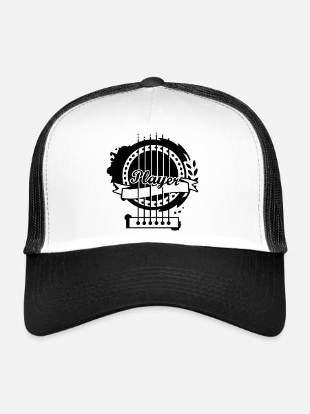 A sound hole of a classical guitar - Trucker Cap - white/black - Front