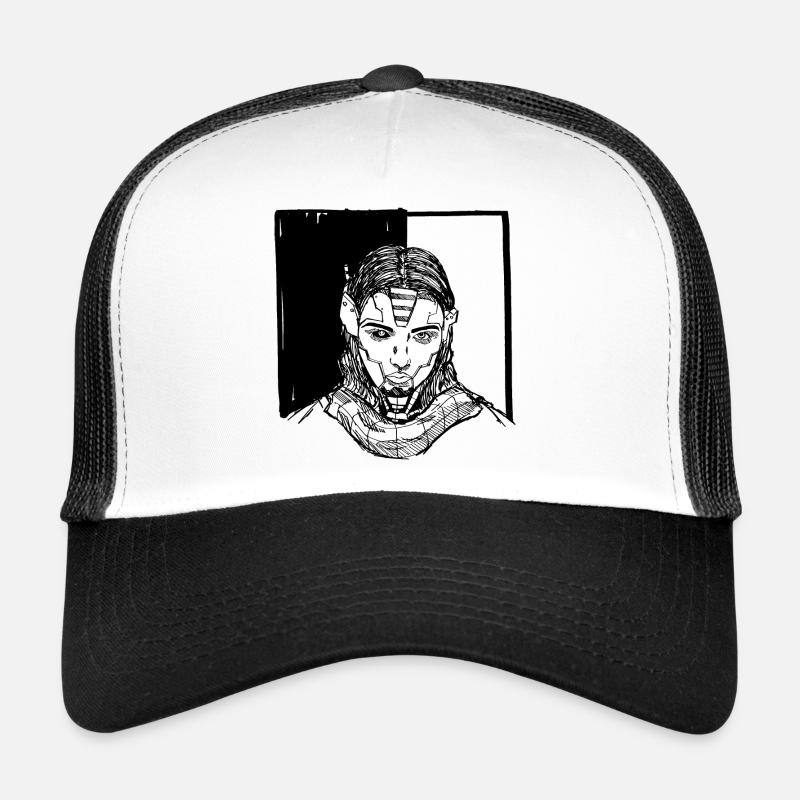 Robot Femme, Cyborg, Android, Robot Casquette trucker 