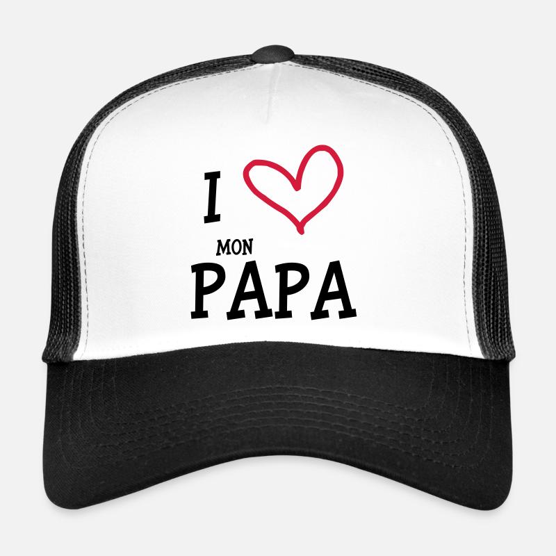 I Love mon Papa Casquette trucker 