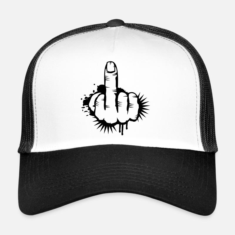 Le doigt d'honneur graffiti Casquette trucker 