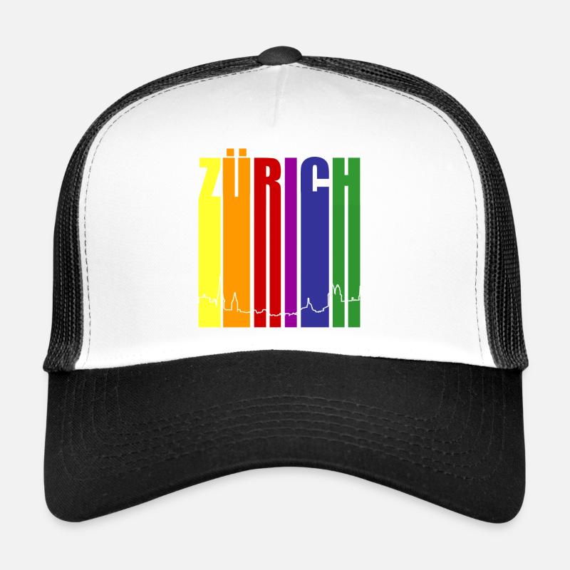 Arc-en-ciel de la Zurich Pride Casquette trucker 