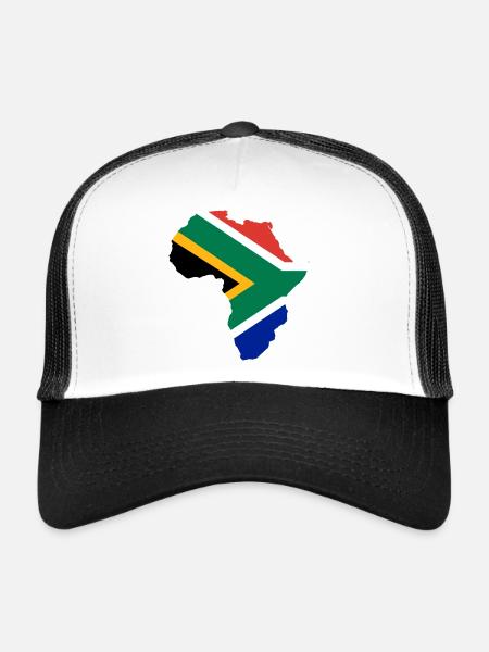 Afrique du Sud - Casquette trucker  - blanc/noir - Devant