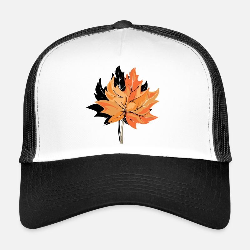 Feuille d’érable automne automne symbole logo signe Casquette trucker 