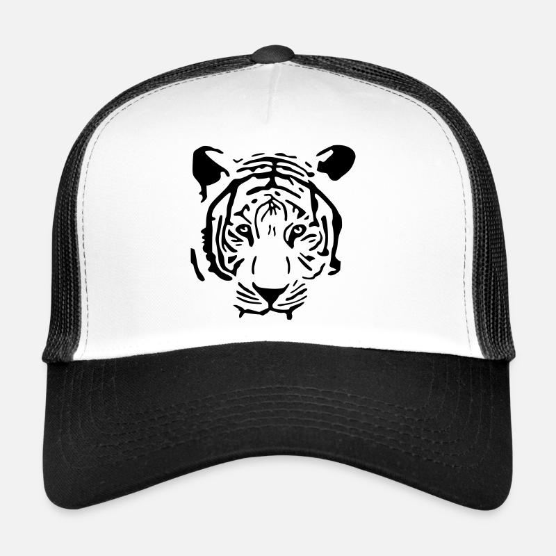 White Tiger - Trucker Cap - white/black