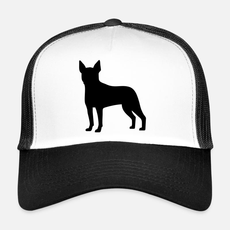 Boston Terrier - Trucker Cap - Weiß/Schwarz