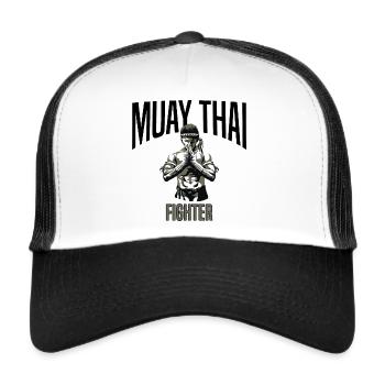 MUAY THAI - Trucker Cap - Weiß/Schwarz - Vorne