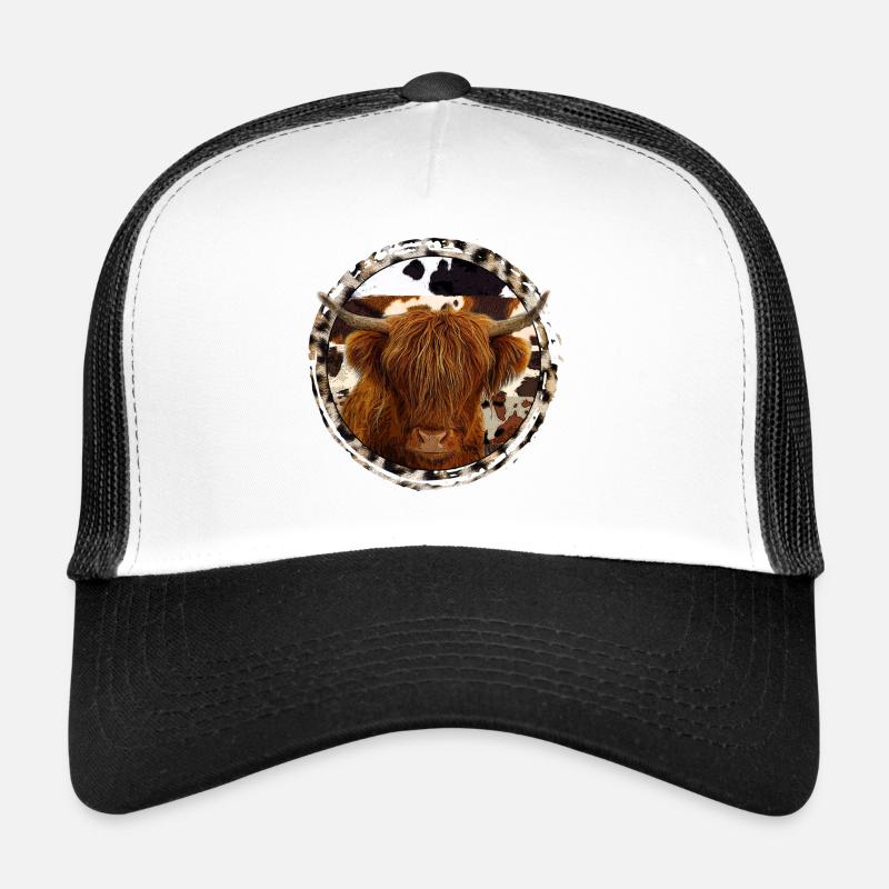 Hochlandkuh - Trucker Cap - Weiß/Schwarz