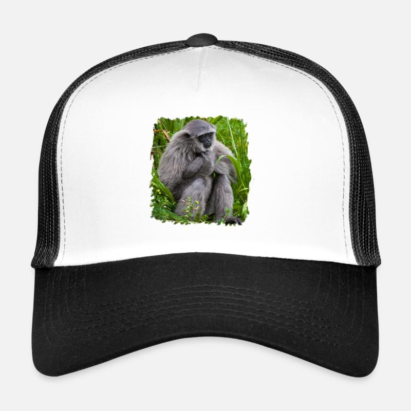 Singe Monkey Gibbon affe Casquette trucker 