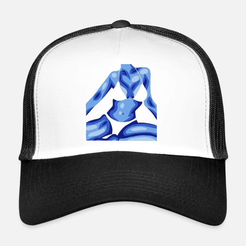 Femme en bikini Casquette trucker 