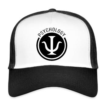 Psychology Psychologist Psychology Sign Symbol - Trucker Cap - white/black - Front