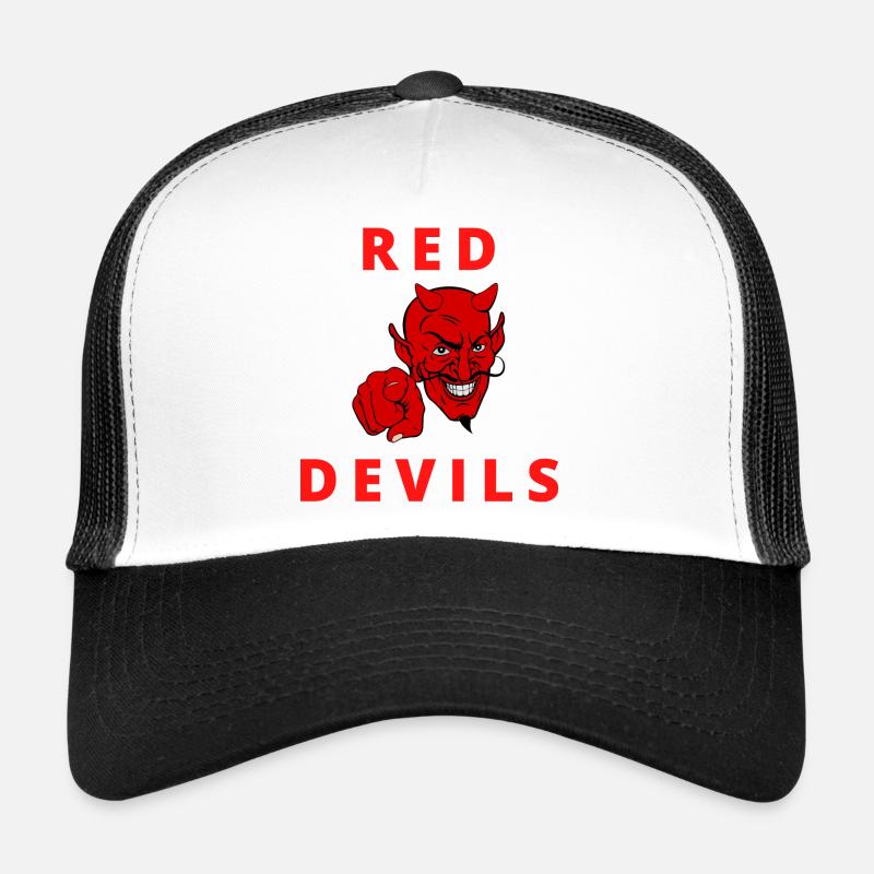 Red devils - Casquette trucker  - blanc/noir