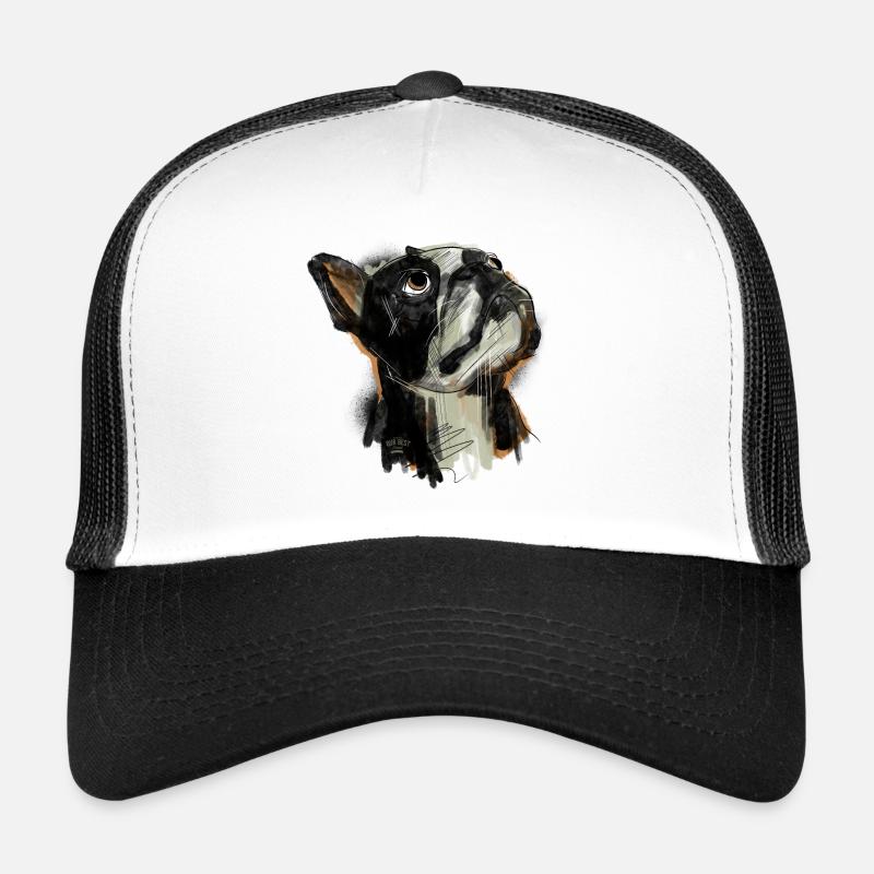 French Bulldog Drawing Trucker Cap