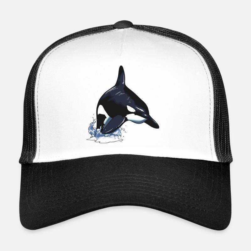 Orca Killerwal Schwertwal Sprung Trucker Cap