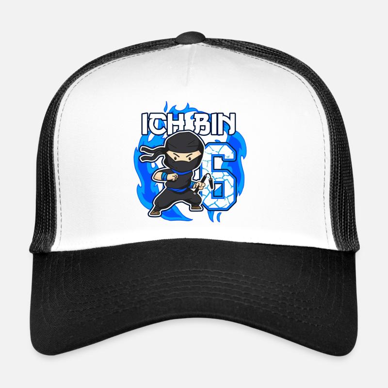 6. Geburtstag kleiner Ninja Junge 6 Jahre alt Trucker Cap
