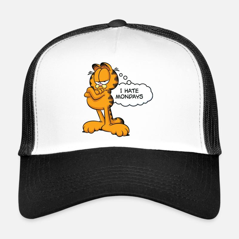Garfield I Hate Mondays - Trucker Cap - white/black
