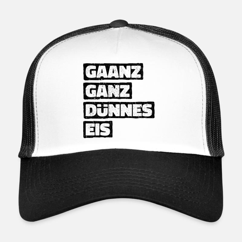 Ganz Dünnes Eis Risiko Umgangssprache Vorsicht Trucker Cap