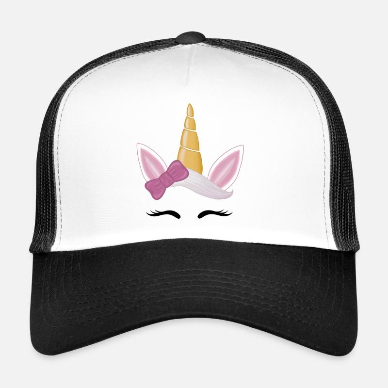 Einhorn - Trucker Cap - Weiß/Schwarz