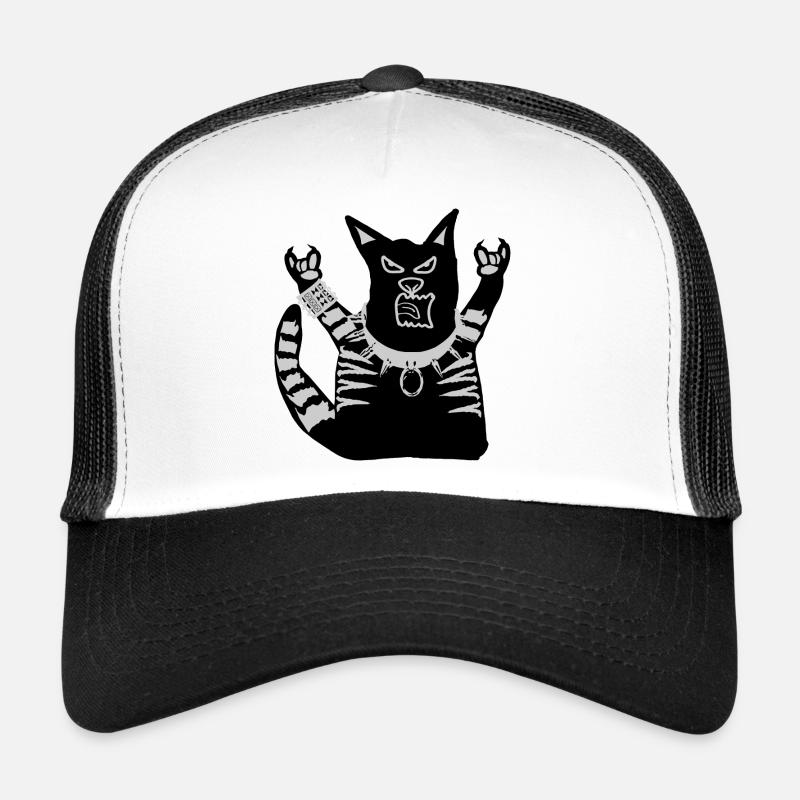Cat Studded Collar Trucker Cap
