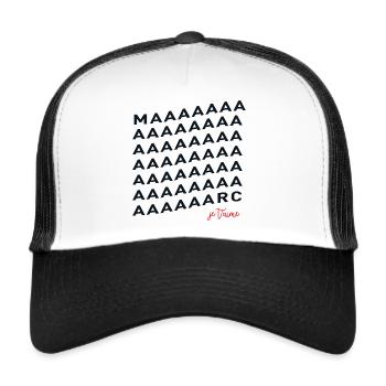 Marc je t'aime - Casquette trucker  - blanc/noir - Devant