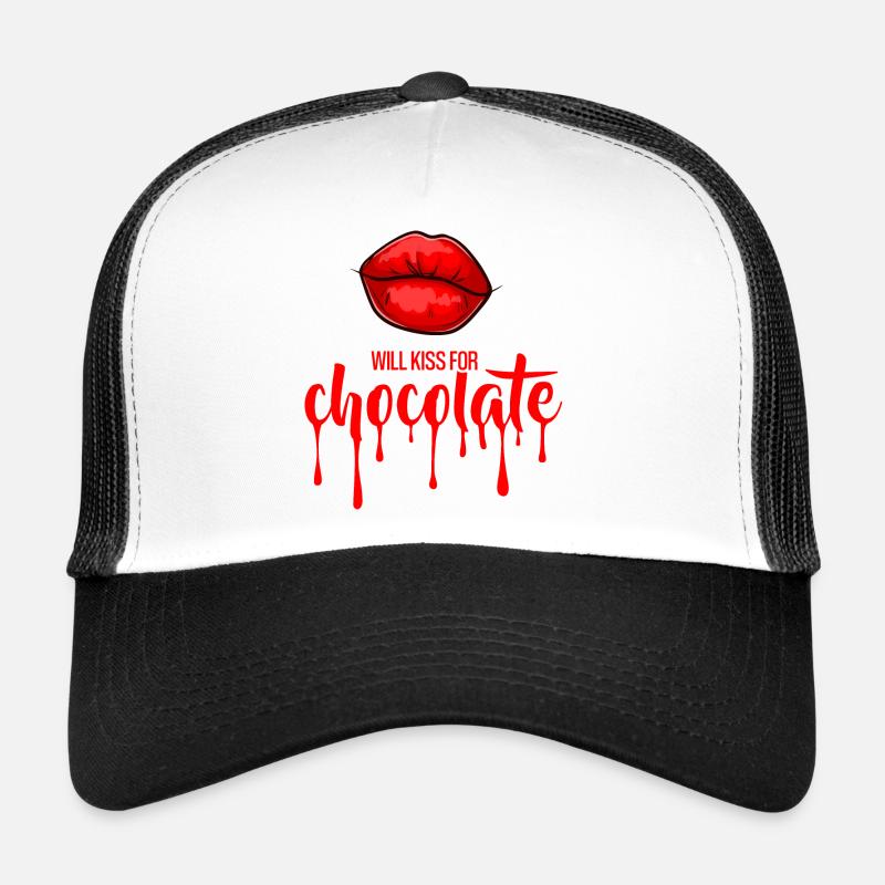 Embrassera pour du chocolat (noir) Casquette trucker 