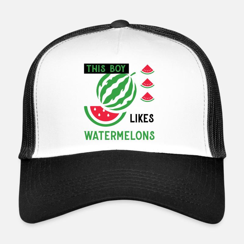 Fruits tropicaux Melon Pastèques Été Casquette trucker 