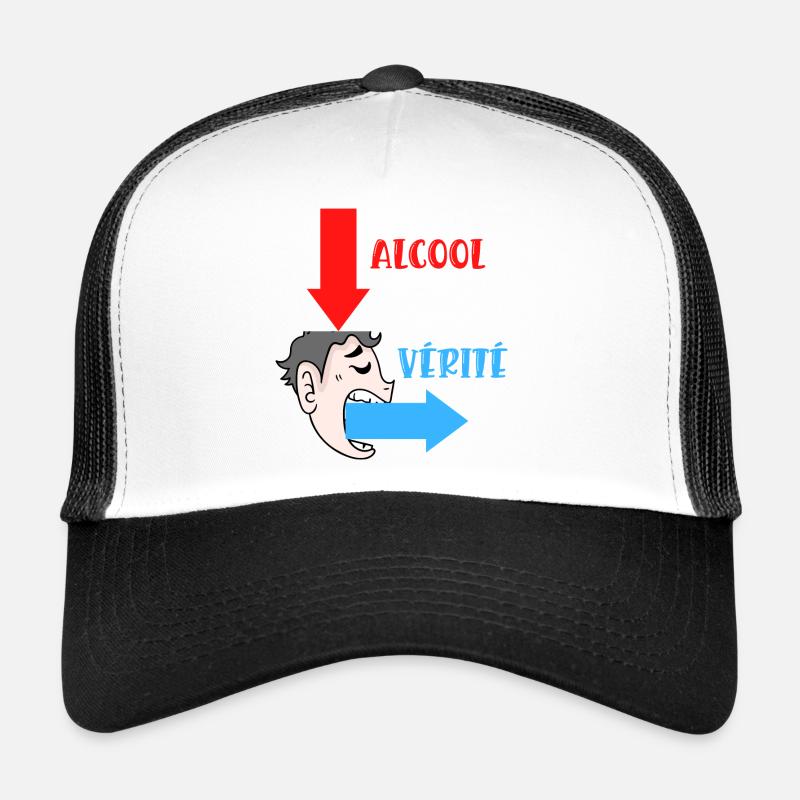 alcool vérité Casquette trucker 