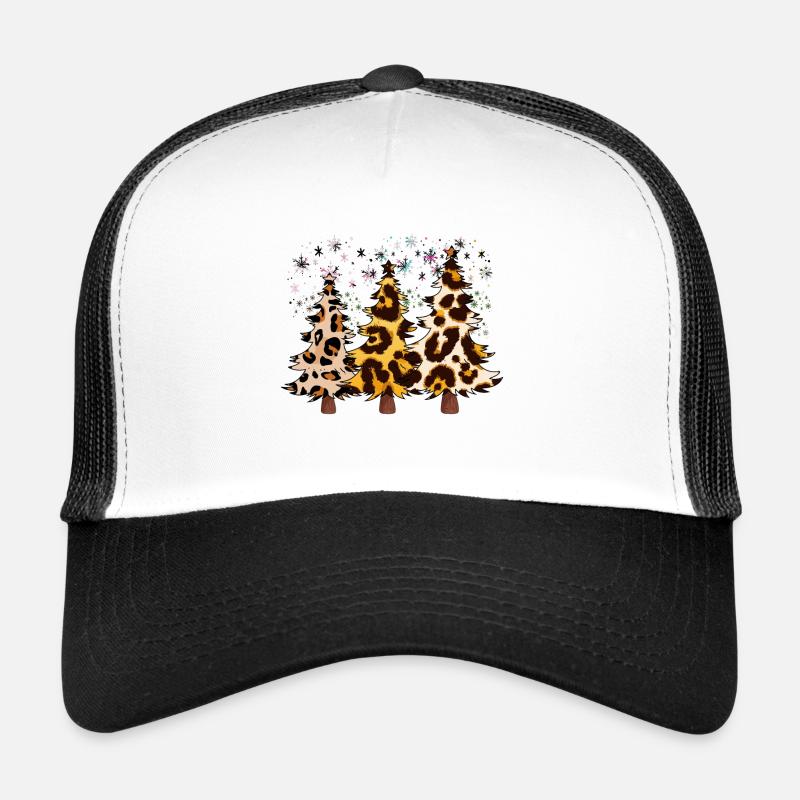 Arbres de Noël, Arbres de Noël léopard, Hiver Casquette trucker 