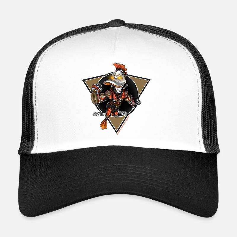 Les DUCKS - Casquette trucker  - blanc/noir