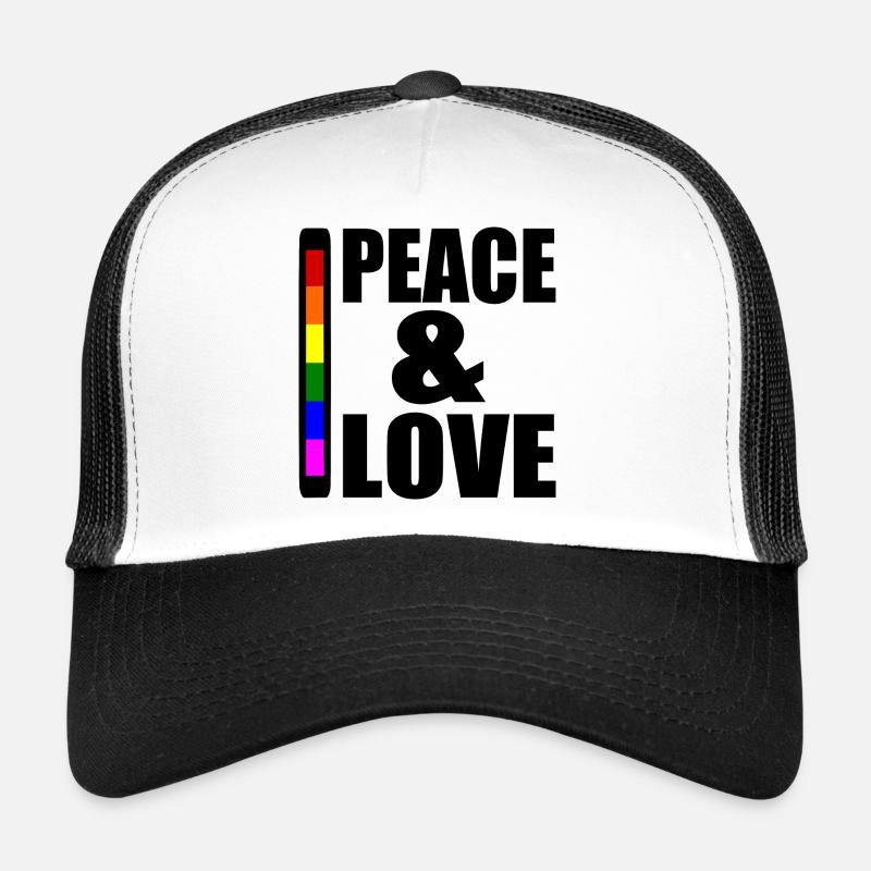 Peace and love Casquette trucker 
