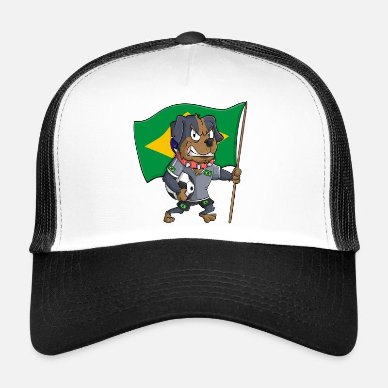 Brésil Fan Dog Casquette trucker 