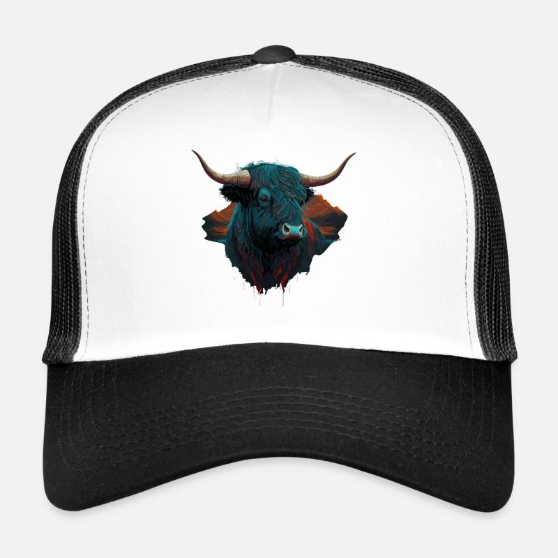 Tête de taureau de yak Casquette trucker 
