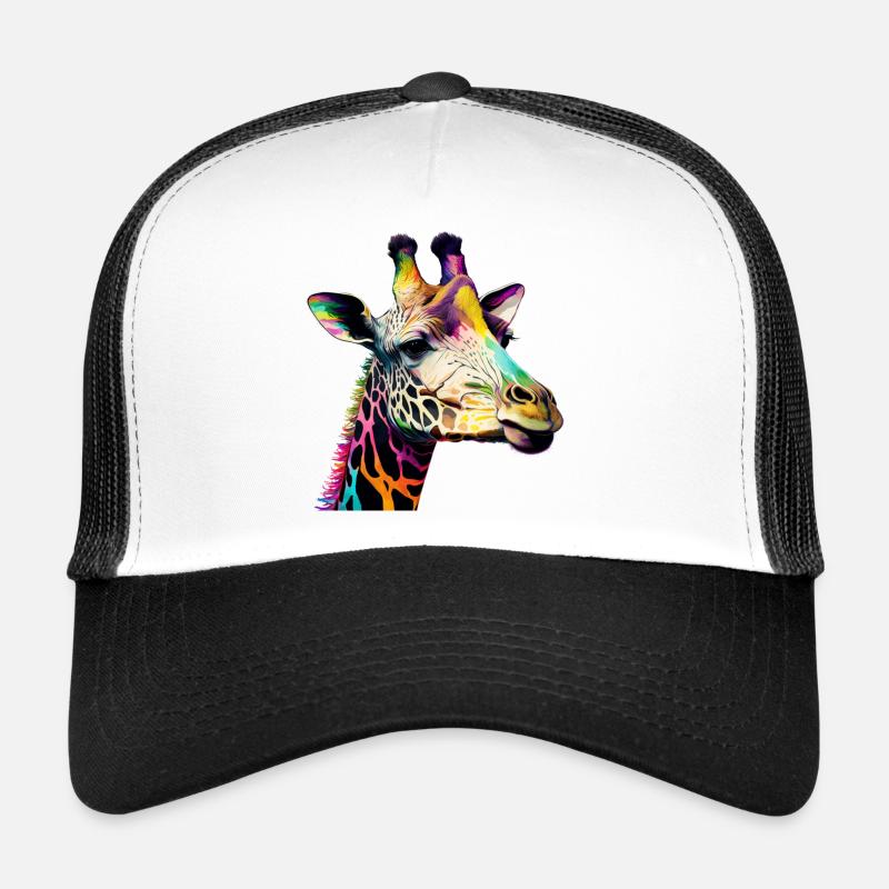 Giraffe - Trucker Cap - Weiß/Schwarz