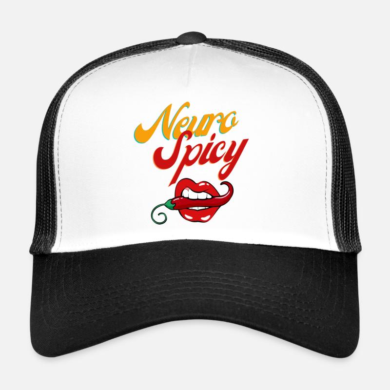 NeuroSpicy - Trucker Cap - Weiß/Schwarz
