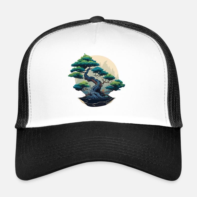 Bonsaï au clair de lune Casquette trucker 