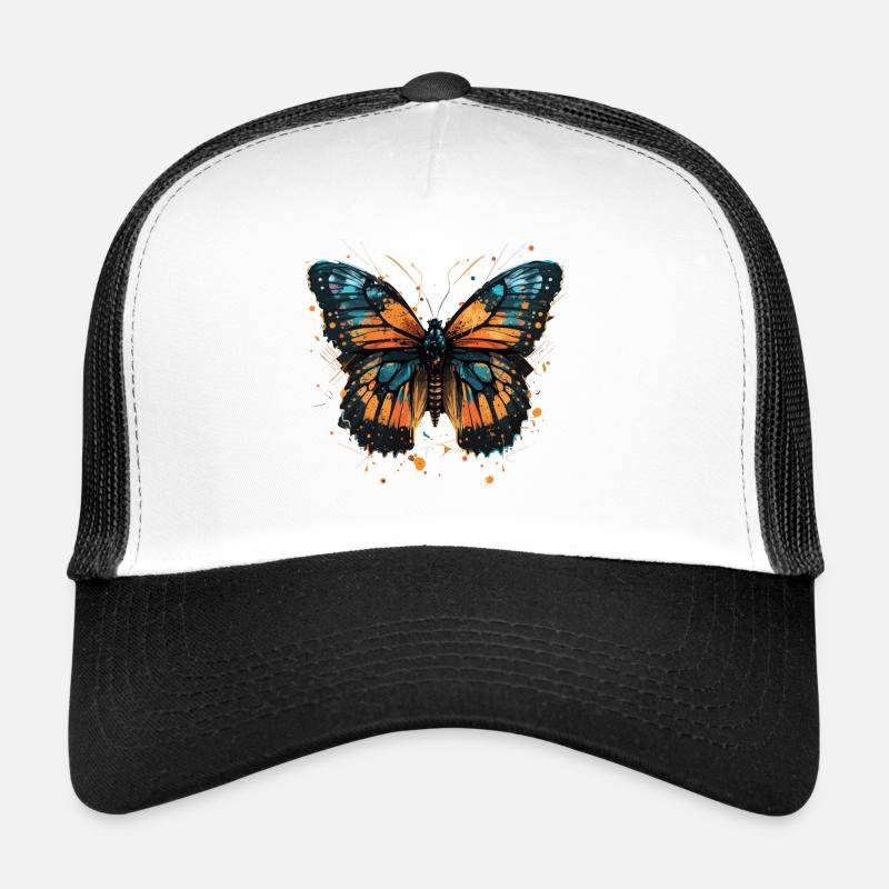 Papillon monarque Casquette trucker 