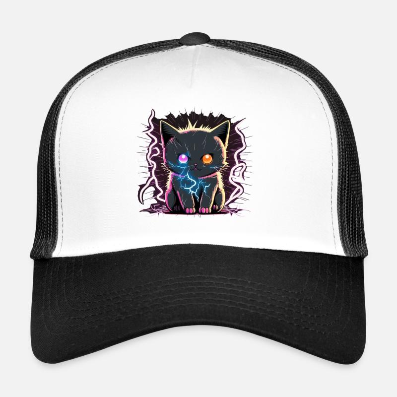 Electrified Cat Trucker Cap