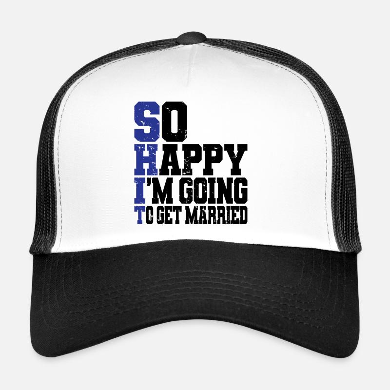 Funny Bachelor Party Engagement Wedding Married Trucker Cap