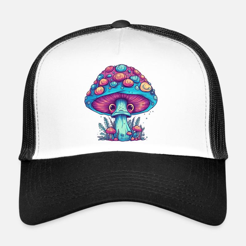 Psychedelic Mushroom - Magic Mushroom Trucker Cap
