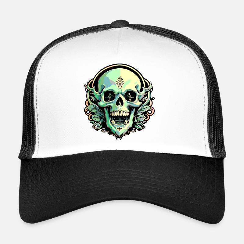 Crâne Casquette trucker 