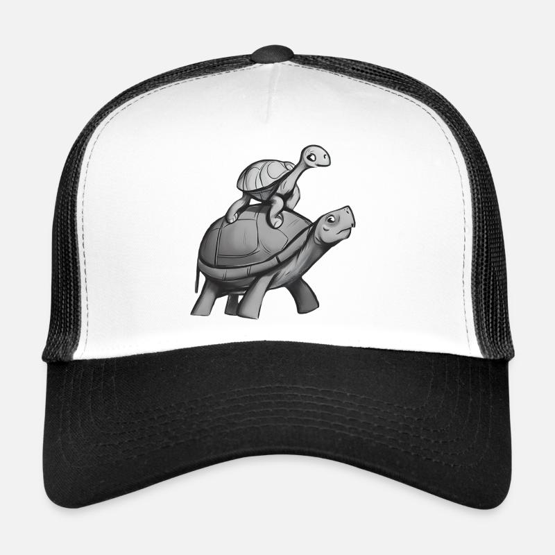 Turtle rides on turtle Trucker Cap