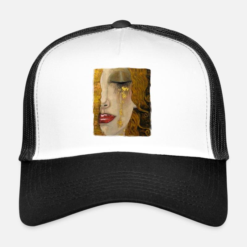 Gustav klimt - Trucker Cap - white/black