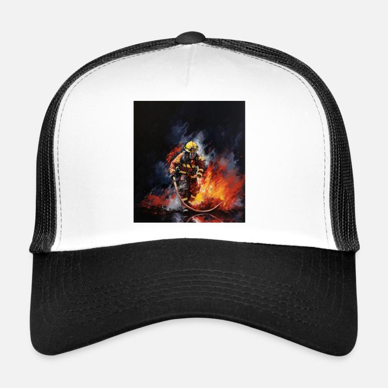Un design de pompier héroïque pour de vrais héros Casquette trucker 