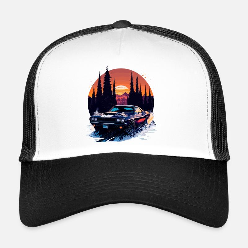 Klassischer Sportwagen Trucker Cap