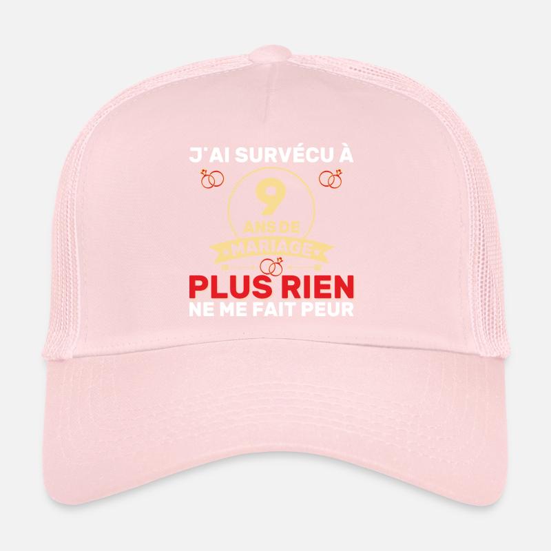 9 Ans De Mariage Noces De Coton Cadeau Mari 9eme Casquette trucker 