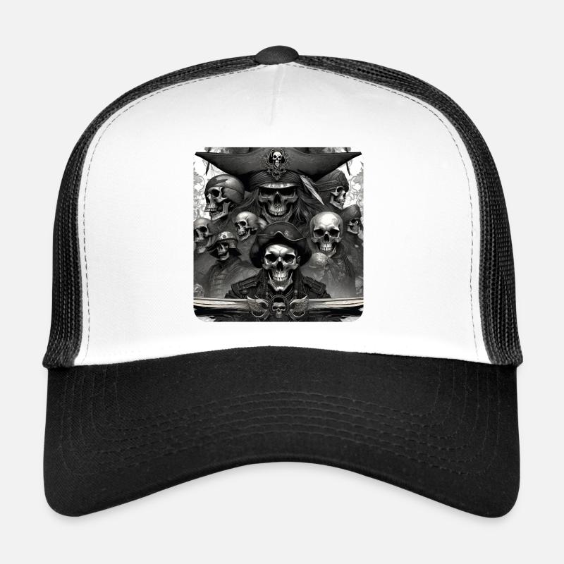 Pirates with skulls Trucker Cap